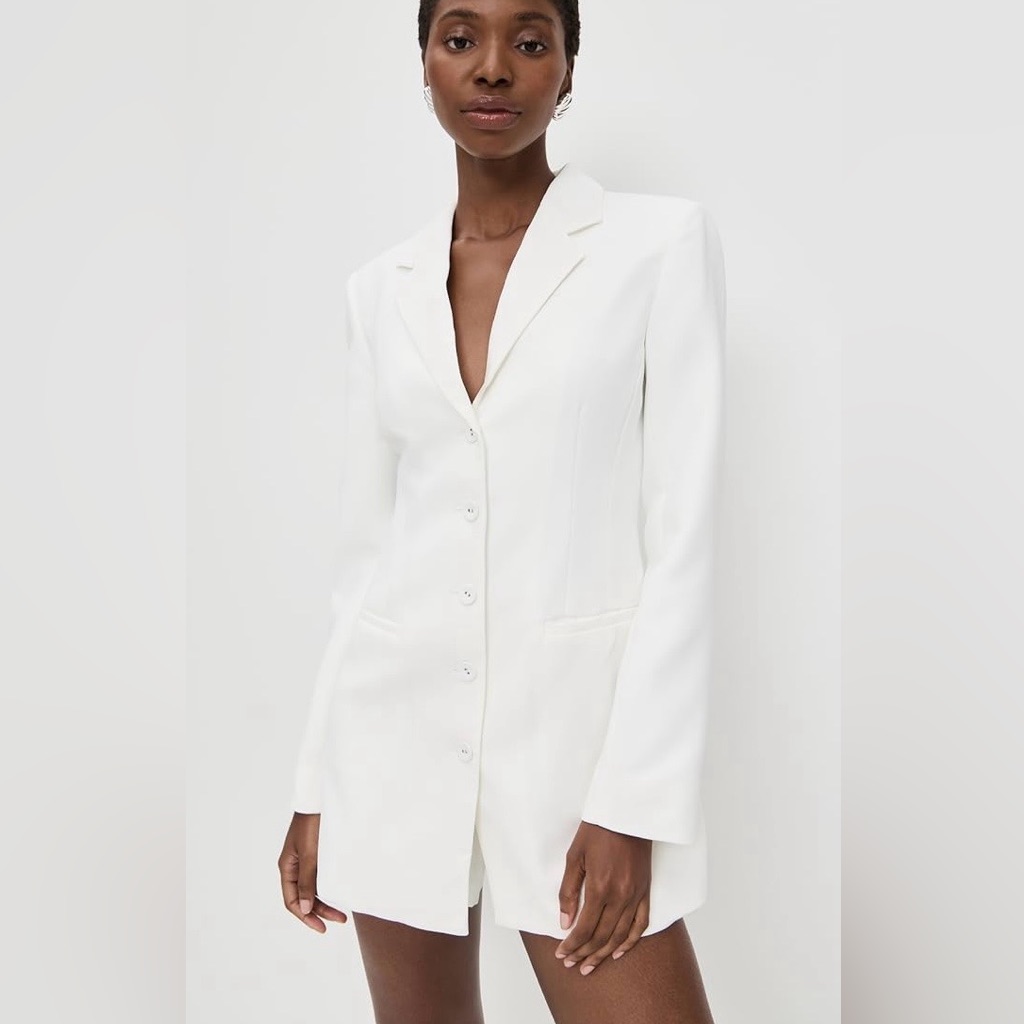 Amanda Uprichard Tailored Single-Breasted Blazer Romper